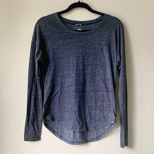 NWT! The North Face Long Sleeve Billie Tee, Black Heather, XS
